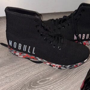 NOBULL Black High-Tops with Camo Sole